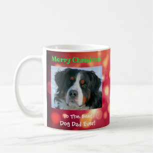 Mug Noël Meilleur chien père Jamais Photo d'animal d