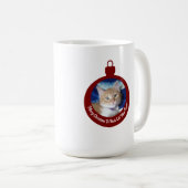 Mug Noël, Meilleure Maman de Chat , Photo de Chat ,  (Devant droit)