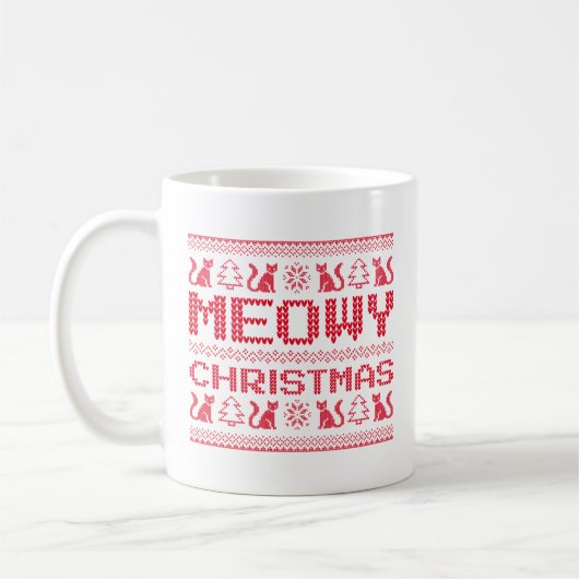 Mug Noël Meowy (Gauche)