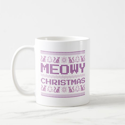 Mug Noël Meowy (Gauche)
