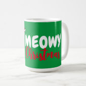 Mug Noël Meowy personnalisable (Devant droit)