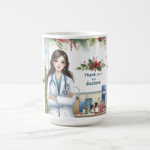 Mug Noël merci aux médecins