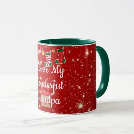 Mug Noël merveilleux grand-père (Devant droit)