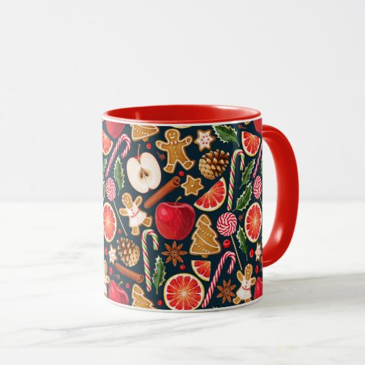 Mug Noël mignon (Devant droit)