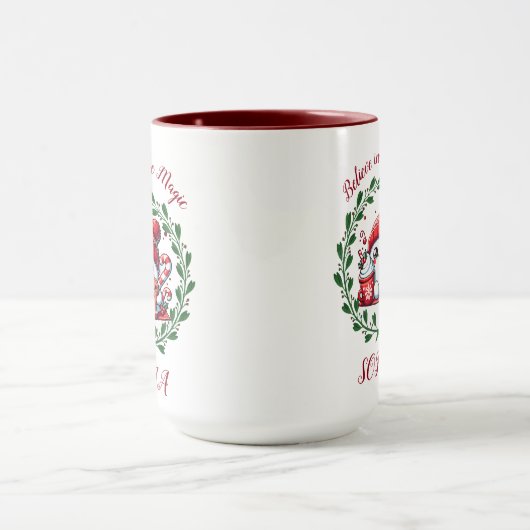 Mug Noël mignon Croyez en la magie (Centre)