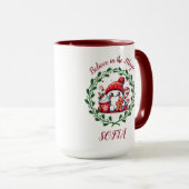 Mug Noël mignon Croyez en la magie (Devant droit)