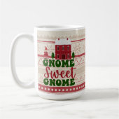 Mug Noël mignon gnomes rouge vert drôle jeu (Gauche)