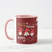 Mug Noël mignon petit nain rouge   (Gauche)