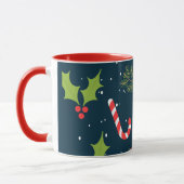 Mug Noël mignon Snowman Motif de vacances (Gauche)