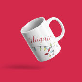 Mug Noël Mignons Lumières colorées Calligraphie