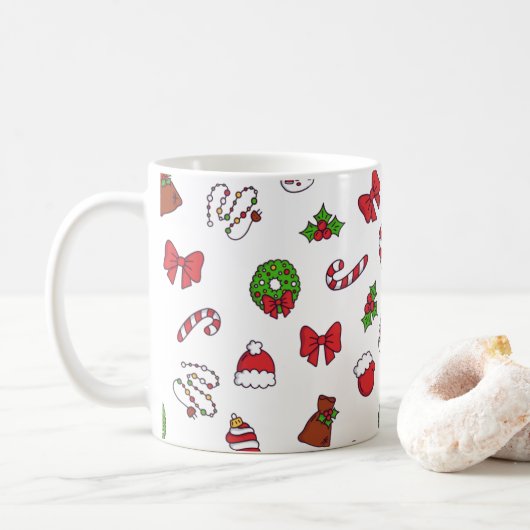 Mug Noël minimaliste (Avec donut)