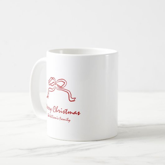 Mug Noël moderne (Devant gauche)