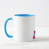 Mug Noël moderne amusant et coloré (Gauche)