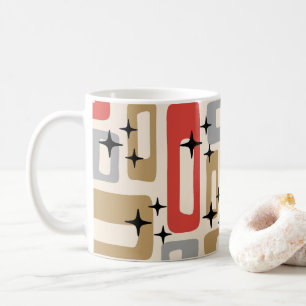 Mug Noël Moderne du Milieu du Siècle Atomique