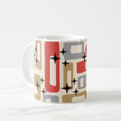 Mug Noël Moderne du Milieu du Siècle Atomique (Devant gauche)