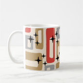 Mug Noël Moderne du Milieu du Siècle Atomique (Gauche)