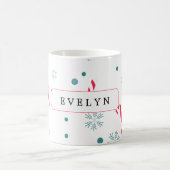 Mug Noël Moderne Élégant Joyeusement (Centre)