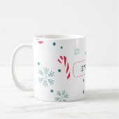 Mug Noël Moderne Élégant Joyeusement (Gauche)