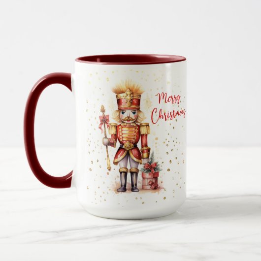 Mug Noël Moderne Élégant Nutcracker Holiday (Gauche)