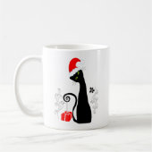 Mug Noël moderne Kitty (Gauche)