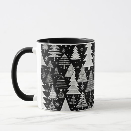 Mug Noël monochromatique (Gauche)