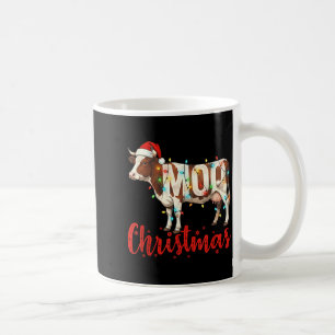 Mug Noël Moo Vaches Drôles Amoureux Bovins Agriculteur