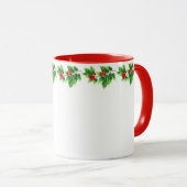 Mug Noël Mug-Holiday Holly (Devant droit)