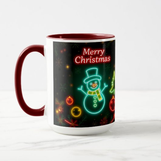 Mug Noël Neon Populaire Collection de vacances (Gauche)