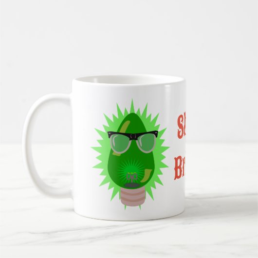 Mug Noël Nerd Bulb Amusants Custom Holiday Joie (Gauche)