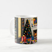 Mug Noël New Wave Pop Art 1980 (Devant gauche)