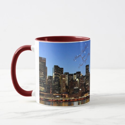 Mug Noël - New York City skyline (Gauche)