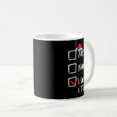 Mug Noël Nice Naughty Je jure J'Ai Essayé Noël Matchi (Devant droit)