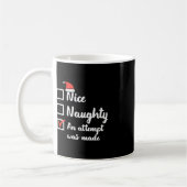 Mug Noël Nice Naughty Tentative A Été Fabriqué Noël Ho (Gauche)