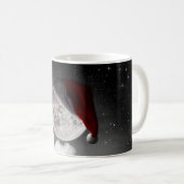 Mug Noël Noël Noël Noël Lune portant le casquette de l (Devant droit)