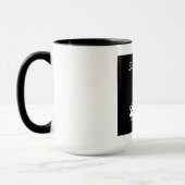 Mug Noël noir et blanc Sauvez l'arbre (Gauche)