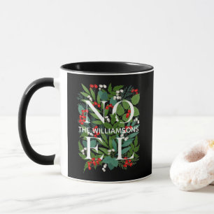 Mug NOEL Nom de famille personnalisé Noël