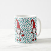 Mug Noël Nordic Gnome Mistletoe Motif (Devant droit)