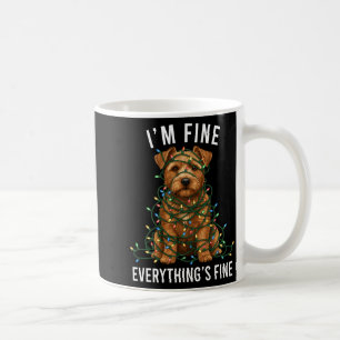 Mug Noël Norfolk Terrier Je vais bien Tout va bien F
