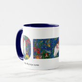 MUG NOËL O LETTRE / PÈRE NOËL RED RIBBON MONOGRAM (Devant gauche)