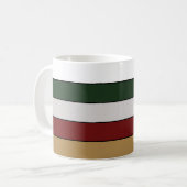 Mug Noël Or Vert Rouge Argent Et Blancs (Devant gauche)