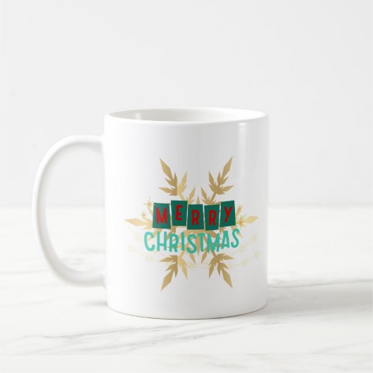 Mug Noël, ornements 01 (Gauche)