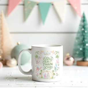 Mug Noël pastel Gloire au Roi nouveau-né