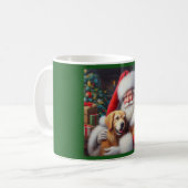 Mug Noël Père Noël avec Chiens 3 (Devant gauche)