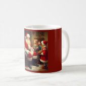 Mug Noël Père Noël avec enfants 3 (Devant droit)
