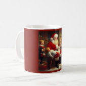 Mug Noël Père Noël avec enfants 3 (Devant gauche)