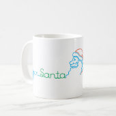 Mug Noël Père Noël Bébé Coeur 11 oz (Devant gauche)