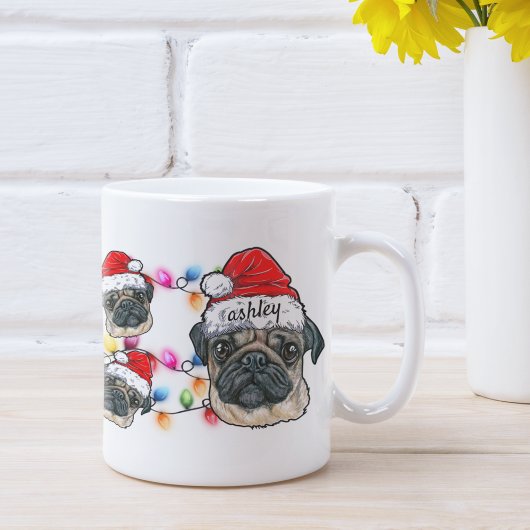 Mug Noël Père Noël Carlin animal de compagnie chien ra