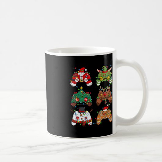 Mug Noël Père Noël Elf Lights Contrôleurs de jeu Noël (Droite)