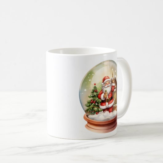 Mug Noël Père Noël neige globe (Devant droit)