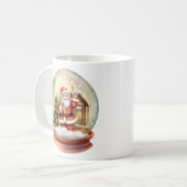 Mug Noël Père Noël neige globe (Devant gauche)